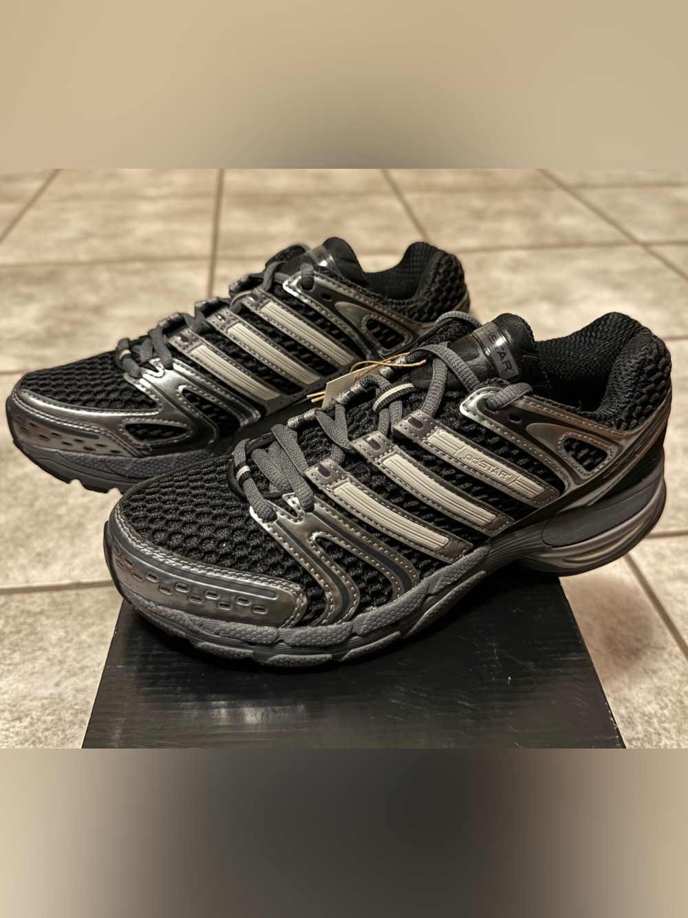 Adidas Adistar Control 5 Women’s Size 6.5 Core Black/greysix Shoes New